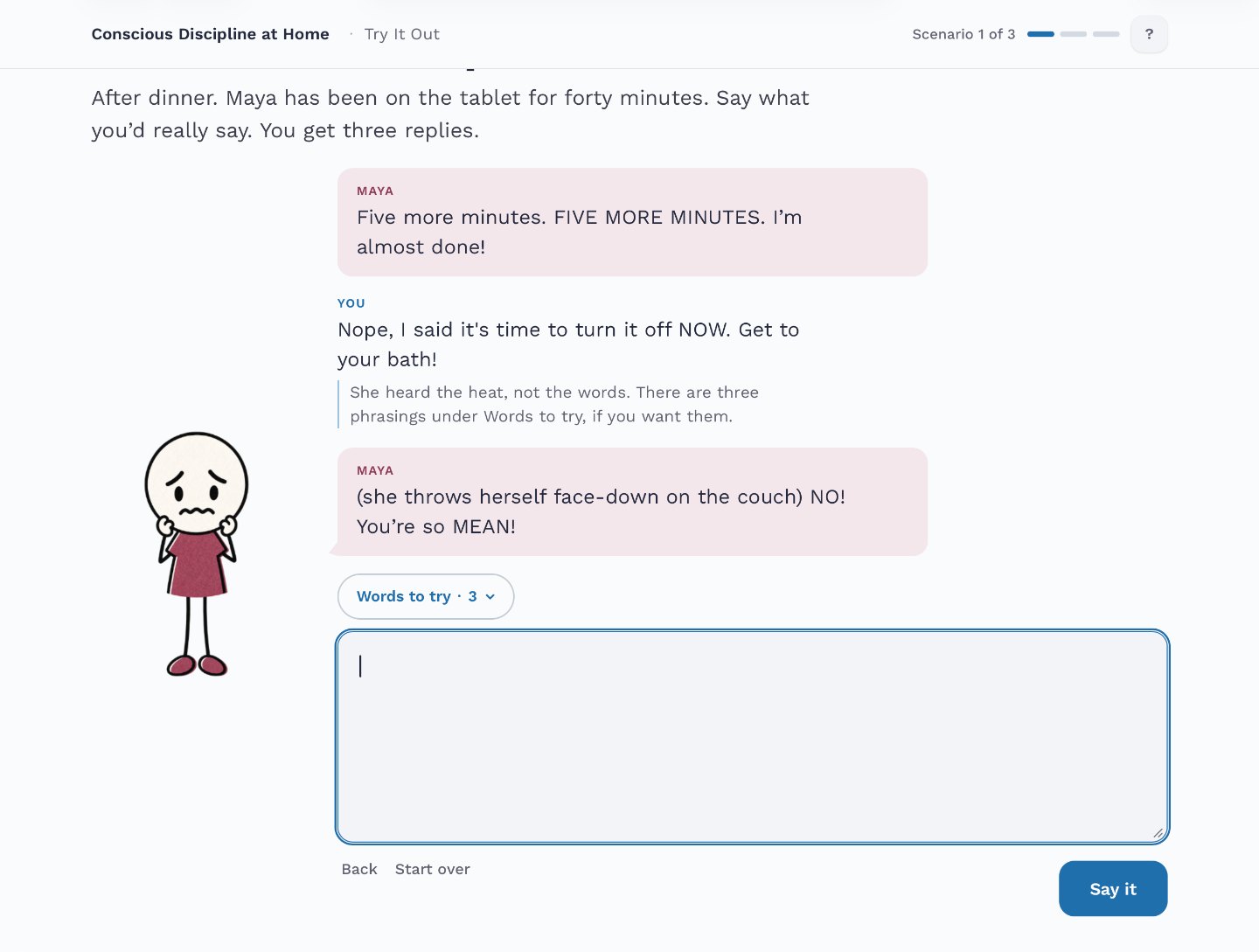 Try It Out: Maya in bubbles, the Coach&rsquo;s notes, Words to try